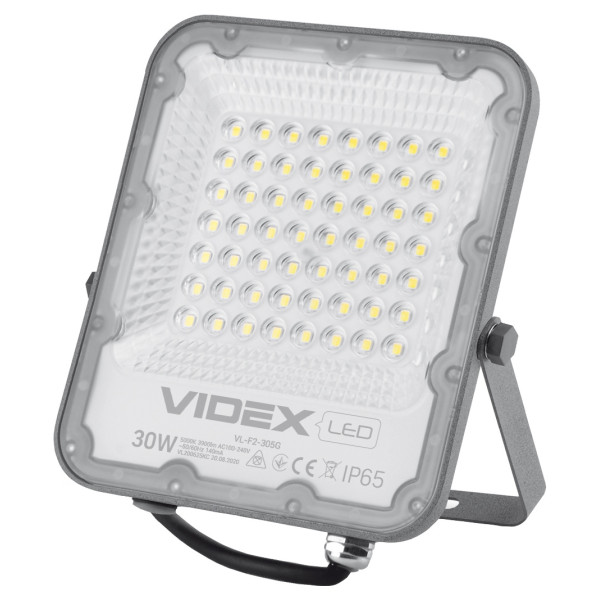 LED прожектор Videx Premium F2 30Вт 5000K (VL-F2-305G)