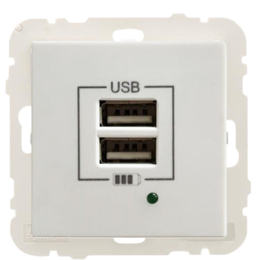 Розетка Logus 45439 TBR USB Charger type «A» 2А белая