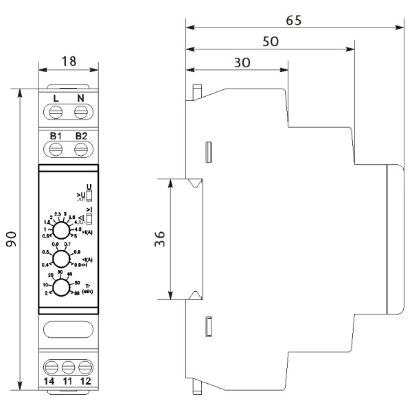 Реле захисту насоса Promfactor FRD311 220В - фото №1