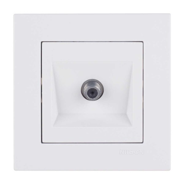 Розетка Nilson Moda біла ТВ-SAT F-роз'єм ( 21112065 )