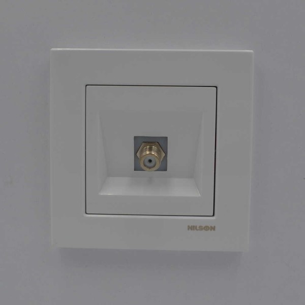 Розетка Nilson Moda біла ТВ-SAT F-роз'єм ( 21112065 ) - фото №1