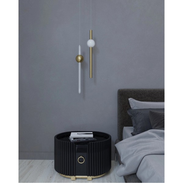 Підвісний світильник, люстра Mj-Light MJ10013 Slide LED 1x15W 3000K IP20 - фото №1