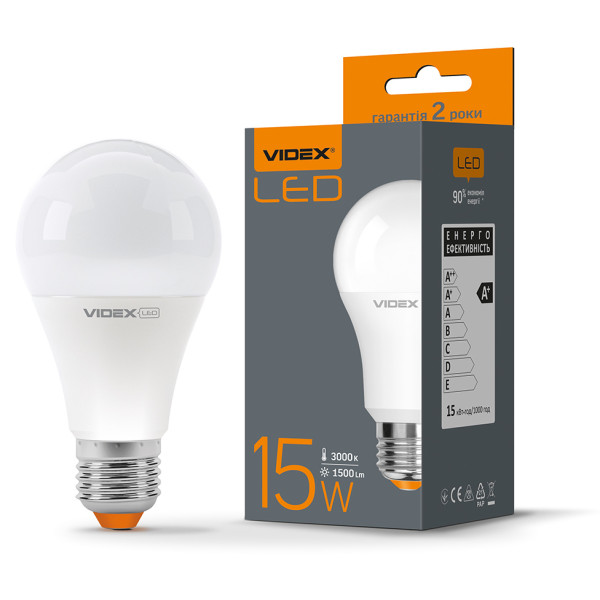 Світлодіодна лампа Videx A65e E27 15Вт 3000K (VL-A65e-15273) - фото №1