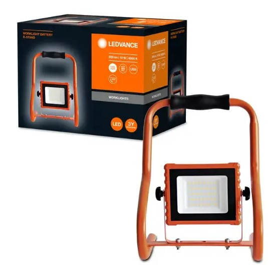 Аккумуляторный LED прожектор Ledvance LED WORKLIGHT BATTERY 10Вт R-ST 4х1 - фото №1