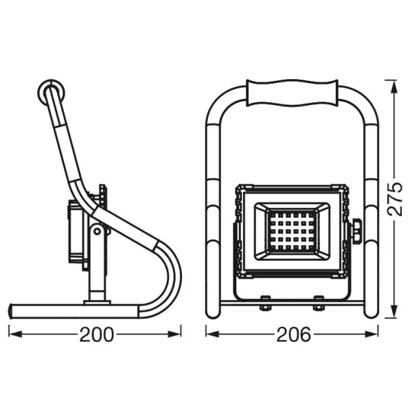 Аккумуляторный LED прожектор Ledvance LED WORKLIGHT BATTERY 10Вт R-ST 4х1 - фото №2