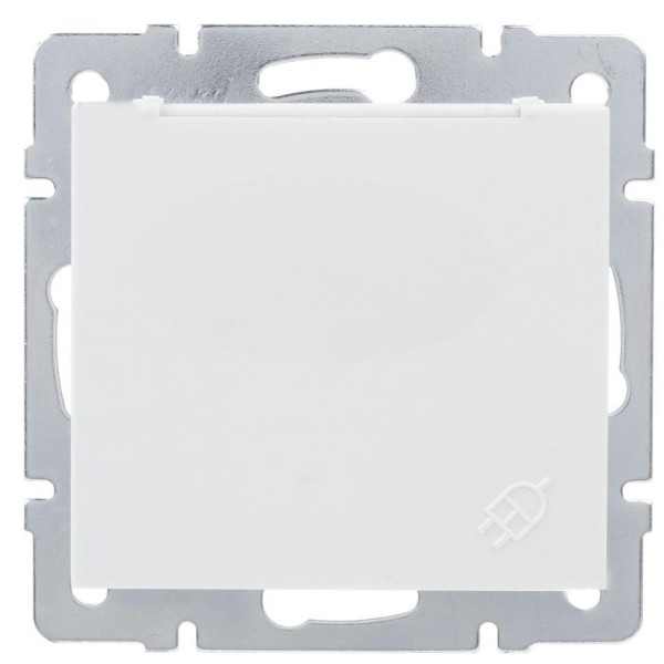 Розетка Lezard Rain (703-0288-123B) з кришкою із з/к ПБТ (біла)