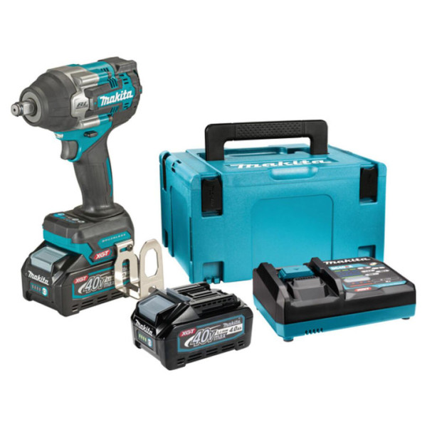 Акумуляторний ударний гайкокрут Makita TW007GM201 XGT 40В 4Аг з 2 акумуляторами DC40RA - фото №2