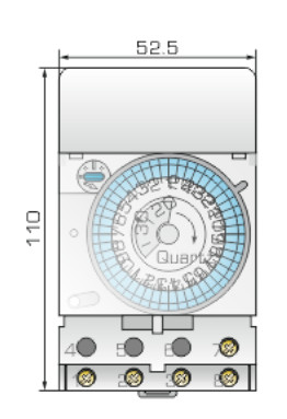 Суточный механический таймер CNC SUL181H 16А (Б00032239) - фото №3