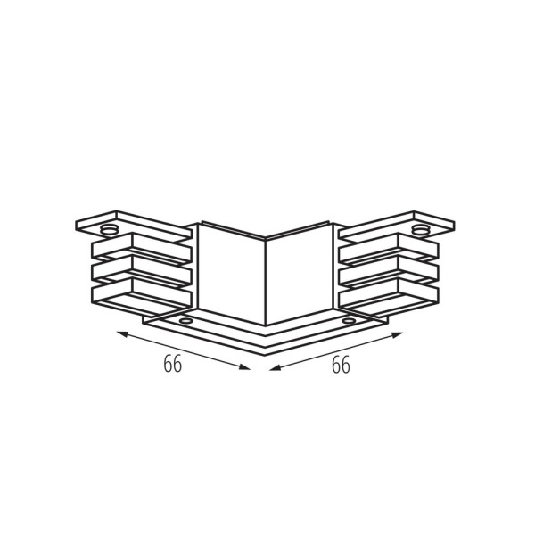 З'єднувач кутовий Kanlux 33242 Tear IP20 Wh - фото №1