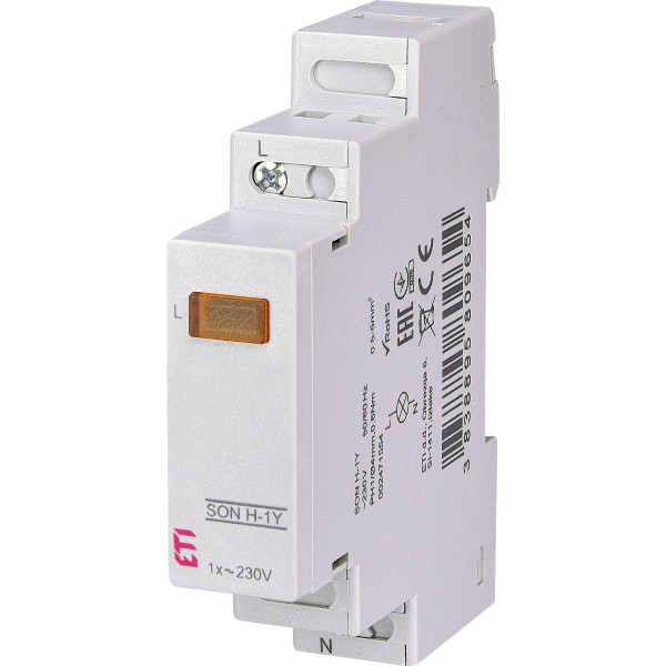 Однофазный индикатор наличия напряжения ETI 002471554 SON H-1Y (1x желтый)