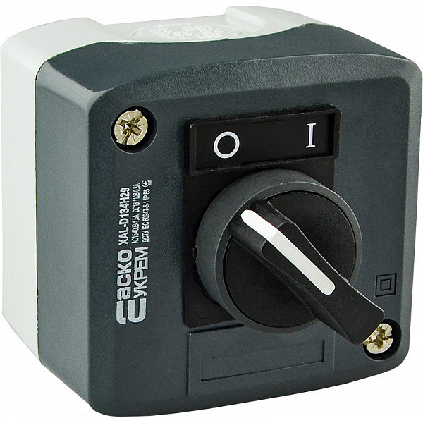 Пост одноместный Аско-Укрем XAL-D134H29 2-позиционный (A0140020058) - фото №1