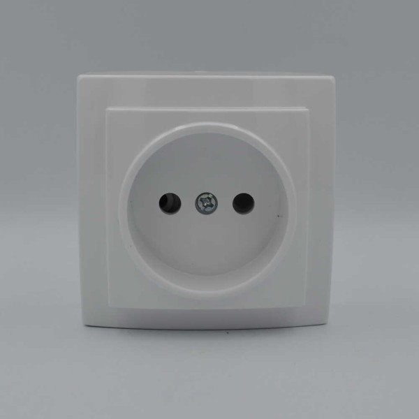 Розетка Nilson Themis біла 1-на без заземлення ( 26111015 ) - фото №1