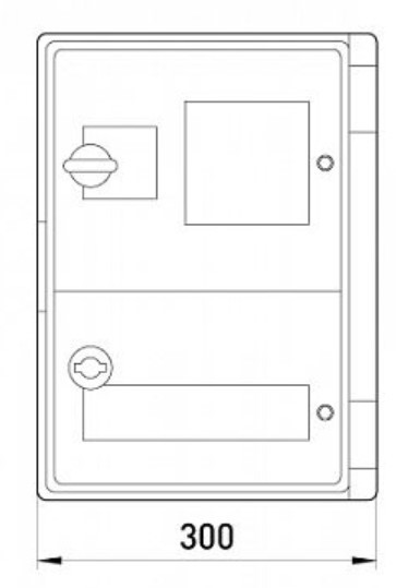 Шафа під лічильник e.plbox.300.400.165.1f.15m.tr E.Next - фото №1