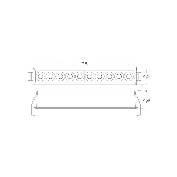Точечный светильник Azzardo Tetrix AZ6278 LED 1x20W 3000K/4000K/6000K IP20 черный - фото №1