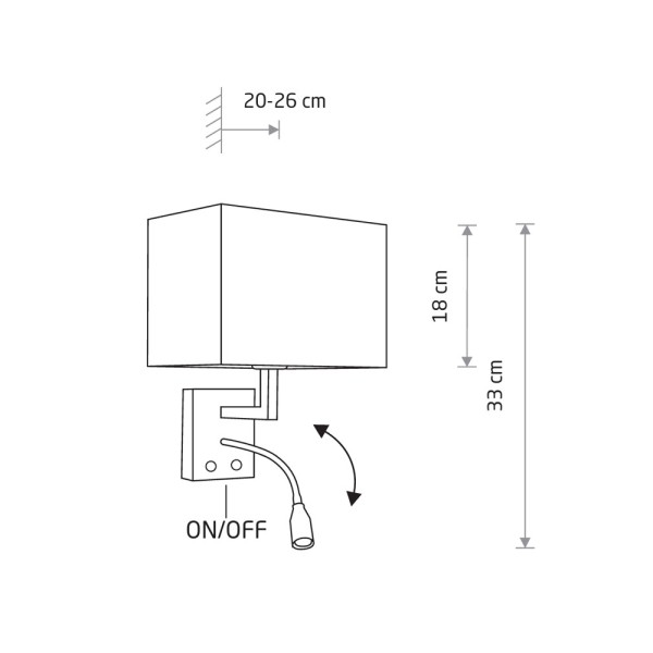 Бра, настенный светильник Nowodvorski 11785 Hotel Mood E27+LED 2x10W+2.2W 4000K IP20 светло-бежевый - фото №3