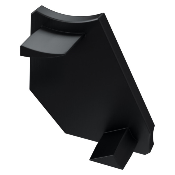 Заглушка Lumines для типа Н с размеченным отверстием левая чёрный - фото №1