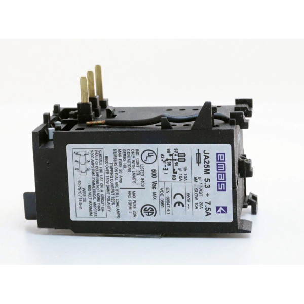 Реле термическое EMAS JA25M 5.3-7.5А - фото №2