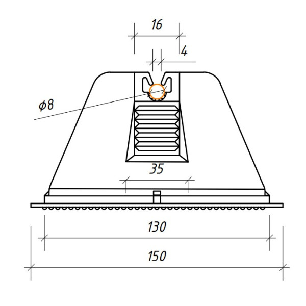 Держатель Leo Lightman Pyramida Pe/Pp без бетона (336029) - фото №5