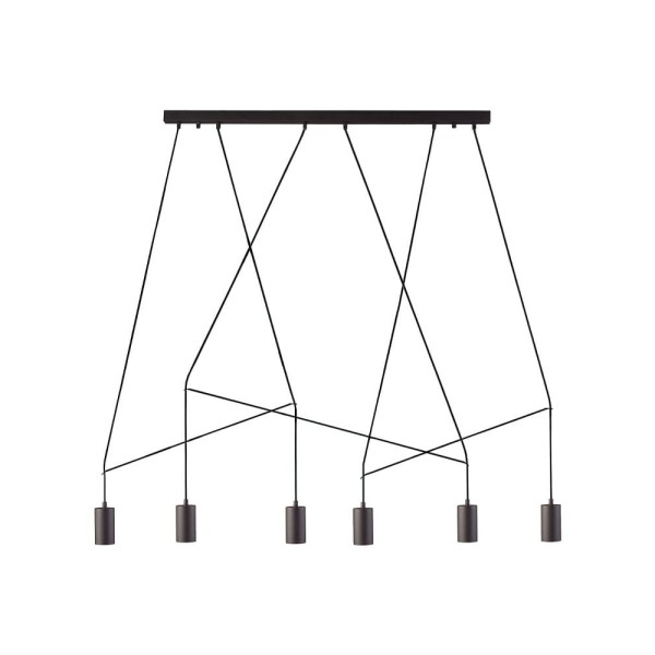 Люстра Nowodvorski 9675 Imbria GU10 6x10W IP20 черная