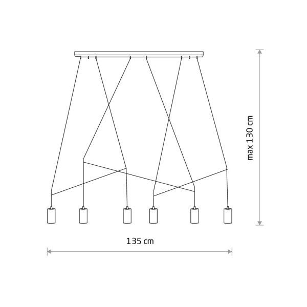 Люстра Nowodvorski 9675 Imbria GU10 6x10W IP20 черная - фото №3
