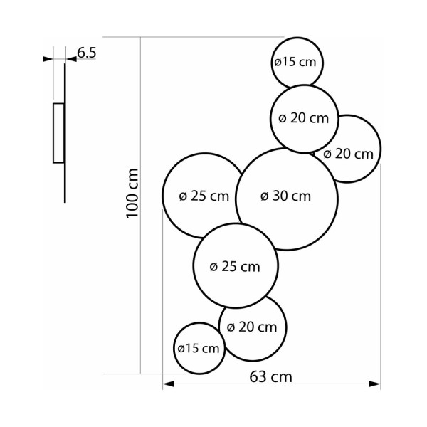 Бра, настенный светильник Imperium Light 6667100.99.99 Maria G9 7x35W IP20 - фото №3