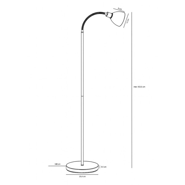 Торшер Nordlux 63214033 Ray E14 1x25W IP20 хром - фото №2