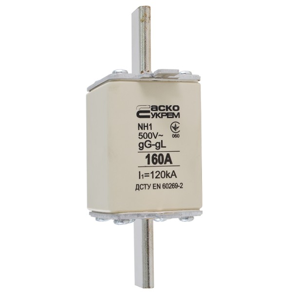 Запобіжник Аско-Укрем NH1 160A gG (A0050010030) - фото №2
