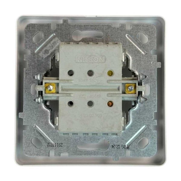 Вимикач Nilson Selene білий кнопка "ДЗВІНОК" ( 23111012 ) - фото №1