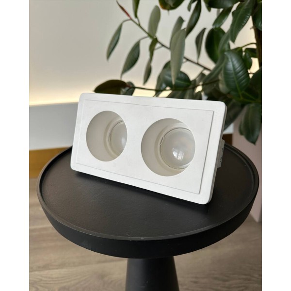 Точковий світильник Promin Double L GU10/G5.3 2x10W IP20 Wh - фото №4