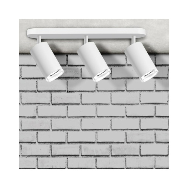 Светильник поворотный, спот Goldlux 324801 Turyn GU10 3x10W IP44 Белый - фото №1