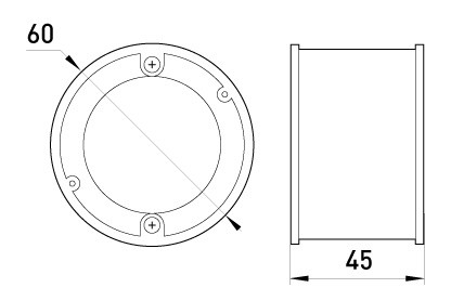 Установочна коробка E.Next e.db.stand.100.d60 цегла/бетон 100шт (s0027018) - фото №1