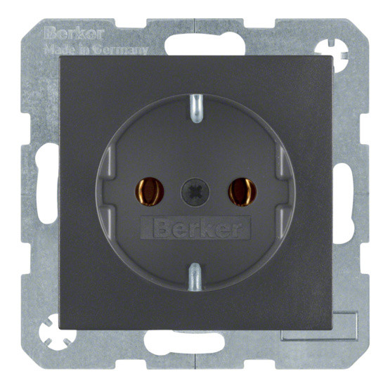 Розетка антрацит, 16А/250В Berker B.3/B.7