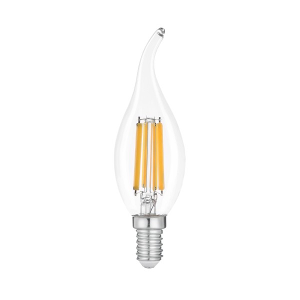 Лампа LED FILAMENT С37 6W E14 4000K на ветру VIOLUX ( 833084 )