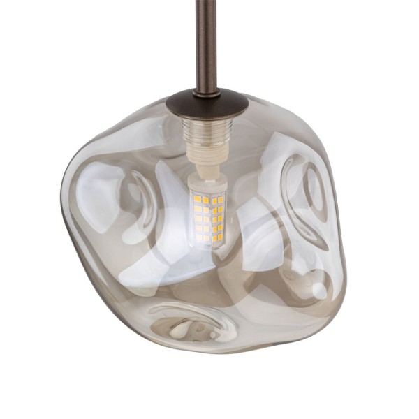 Подвесной светильник, люстра TK Lighting 11025 Lava G9 1x8W IP20 коричневый - фото №3