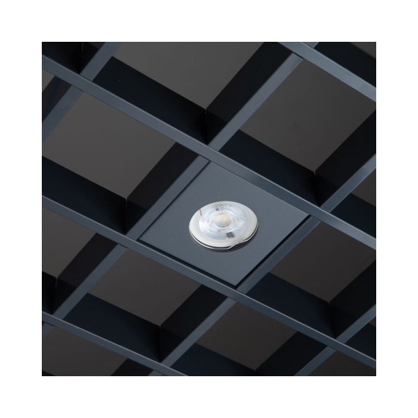 Точечный светильник для потолка Грильято Imperium Light 720110.68.68 Griliato GU10/GU5.3 1x50W IP20 Графитовый - фото №1