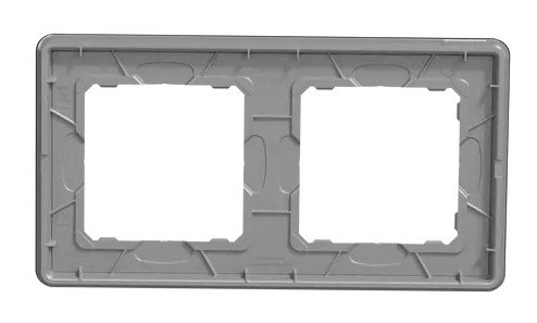 Рамка двойная Schneider Electric Sedna Elements искусственное черное стекло SDD361802 - фото №3