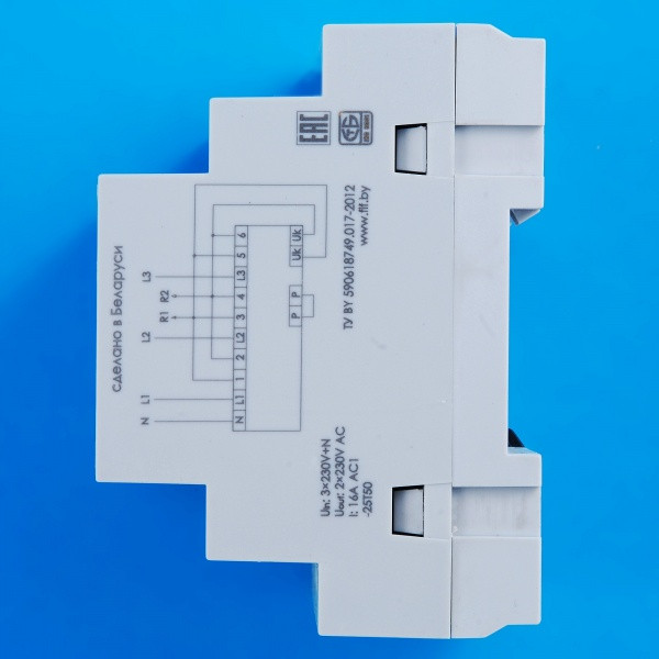 Автоматичний перемикач фаз F&F PF-452 3х400В+N 16А - фото №5