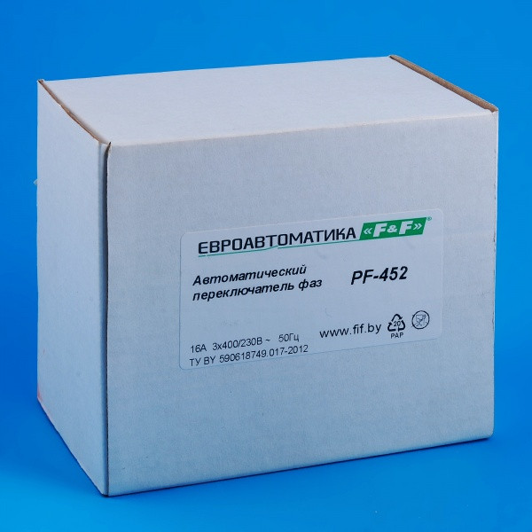 Автоматичний перемикач фаз F&F PF-452 3х400В+N 16А - фото №8