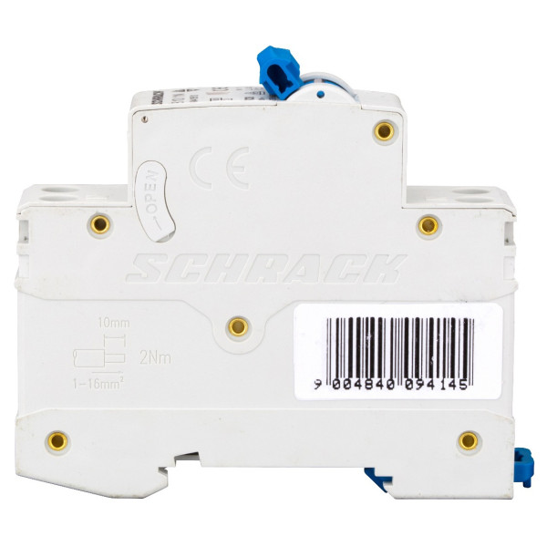 Автоматичний вимикач Schrack AM418510 4,5кА 10А 1P+N х-ка B - фото №2