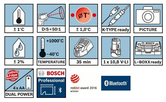 Пірометр Bosch GIS 1000C - фото №3