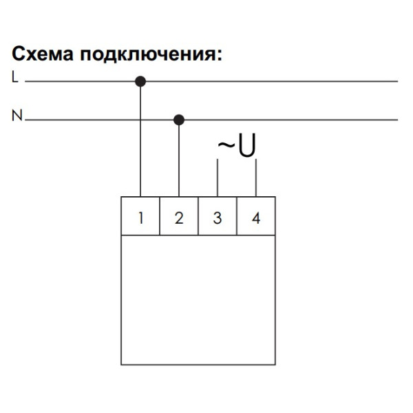 Однофазний щитовий вольтметр F&F DMV-1T 100-265В AC - фото №4