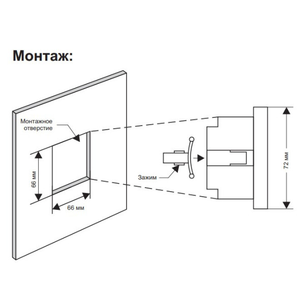 Однофазний щитовий вольтметр F&F DMV-1T 100-265В AC - фото №5