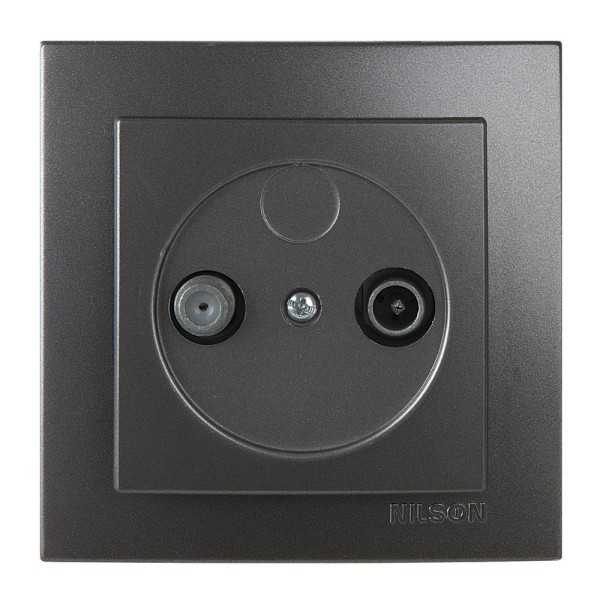 Розетка Nilson Touran антрацит TV-SAT ( 24161037 )