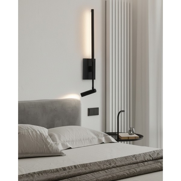 Бра, настінний світильник Kloodi WA-KELLY 634 3K BK Led 2x9W 3000K IP20 - фото №2