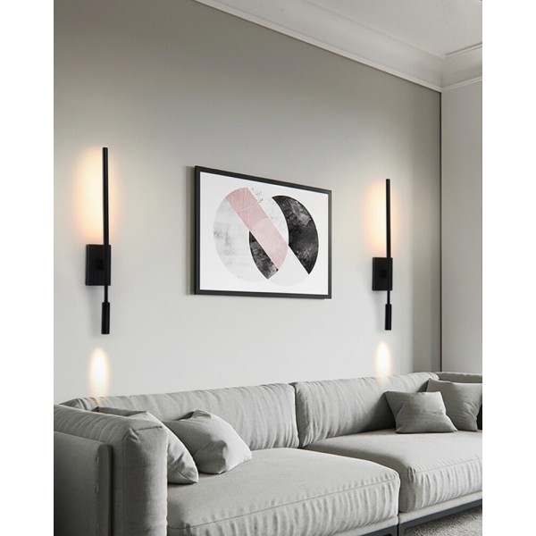 Бра, настінний світильник Kloodi WA-KELLY 634 3K BK Led 2x9W 3000K IP20 - фото №3