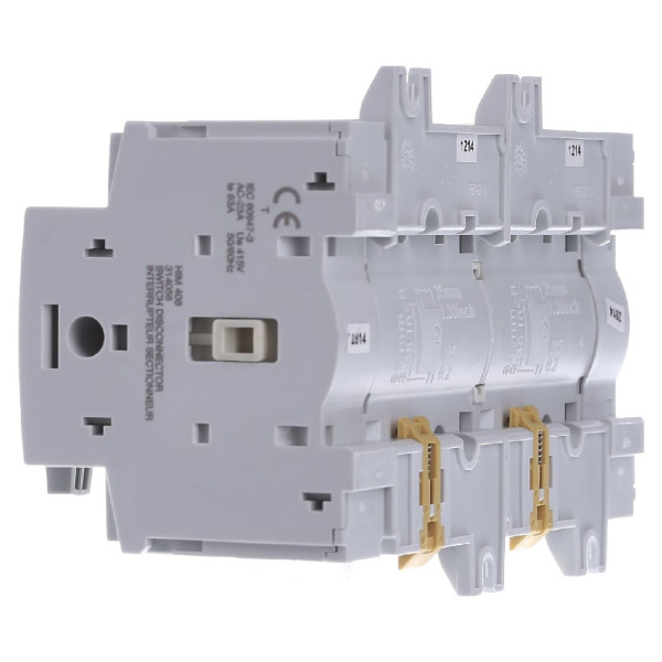 Перемикач Hager HIM406 I-0-II 63А 400/690В 4P 8м - фото №2