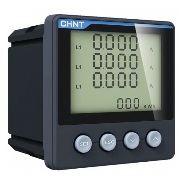 Цифровий трифазний мультиметр Chint PD666-3SK3 3×450V 3×*A/5A RS485 (+релейний вихід)