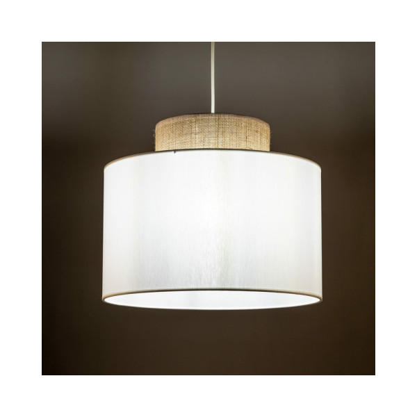 Подвесной светильник, люстра Tk Lighting 1856 Duo Juta E27 1x15W IP20 Белый - фото №4