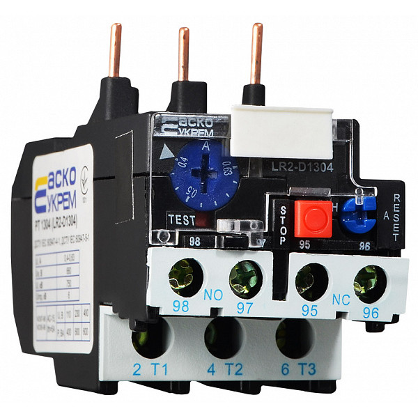 Тепловое реле Аско-Укрем PT 1304 0,4-0,63А LR2-D1304 (A0040060004)