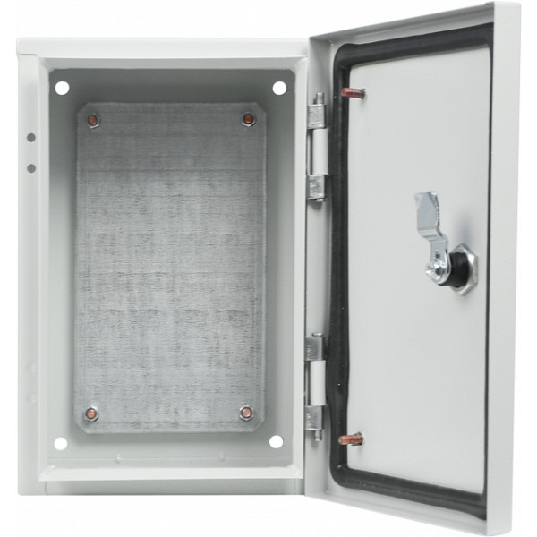 Металевий корпус Аско-Укрем Ubox з монтажною панеллю 300х200х150мм IP54 - фото №2